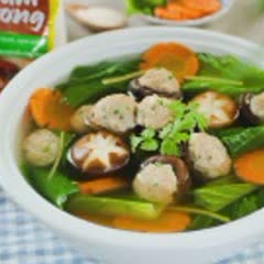  Cách nấu Canh cải bẹ xanh nấm hương nhồi thịt