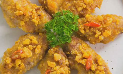 Cách làm cánh gà sốt trứng muối ngon ngon