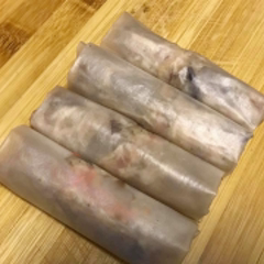 Cách làm chả giò tôm thịt chiên
