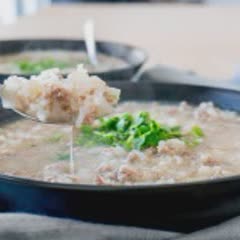 Cách làm Cháo thịt heo xay