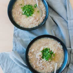 Cách làm Cháo thịt heo xay