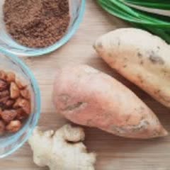 Cách làm Chè khoai lang gừng long nhãn