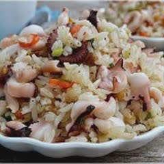 Cách làm cơm chiên bạch tuộc