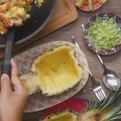 Cách làm cơm chiên khóm kiểu Thái Lan
