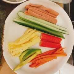Cách Làm Cơm Cuộn | Trứng Và Rau Củ, Cực Đơn Giản