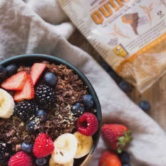 Cách làm Cơm Diêm Mạch Chocolate Bữa Sáng bổ dưỡng