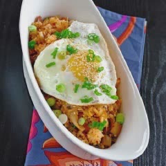 Cách Làm Cơm Rang Kim Chi Thịt Nguội Cho Bữa Sáng