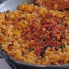 Cách Làm Cơm Rang Kim Chi Thịt Nguội Cho Bữa Sáng
