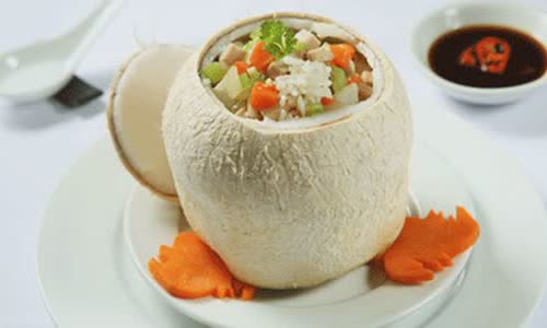 Cách làm cơm trái dừa