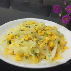 Cách làm Củ CảI Trắng Xào Trứng mềm béo, cực đưa cơm