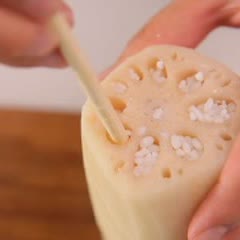 Cách Làm Củ Sen Nhồi Gạo Nếp Đơn Giản, Thơm Ngon