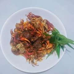 Cách làm Cua đồng sốt cay