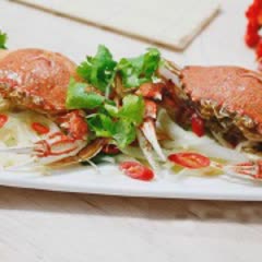 Cách làm Cua Rang Muối thơm hương hành tây cực hấp dẫn