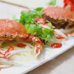 Cách làm Cua Rang Muối thơm hương hành tây cực hấp dẫn