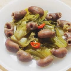 Cách Làm Dưa Cải Xào Bao Tử Cá Cho Bữa Cơm Nhà