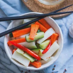 Cách làm Dưa leo cà rốt ngâm chua ngọt
