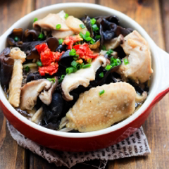 Cách làm gà hấp nấm mộc nhĩ