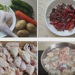 Cách làm gà kho rau củ