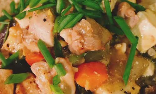 Cách làm Gà sốt rau củ
