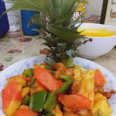 Cách làm gà xào dứa đơn giản