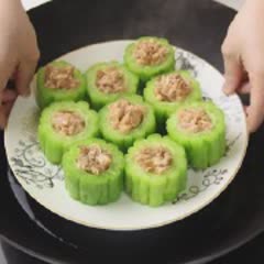 Cách làm khổ qua nhồi thịt hấp béo thơm