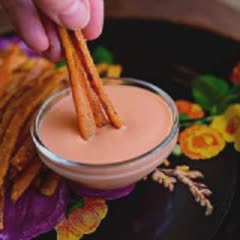 Cách làm Khoai Lang Nướng giòn chấm sốt mayonnaise