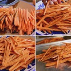 Cách làm Khoai Lang Nướng giòn chấm sốt mayonnaise