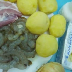 Cách làm khoai tây bọc tôm chiên
