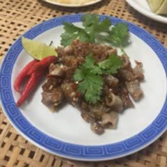 Cách làm lòng non cháy tỏi ớt