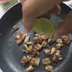 Cách làm lòng non cháy tỏi ớt
