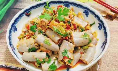 Cách làm lòng non trộn tỏi ớt cay thơm