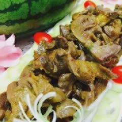 Cách làm mề gà nướng sả