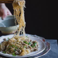 Cách làm Miến xào thịt bằm đơn giản
