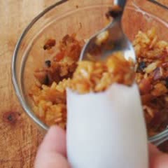 Cách làm mực nhồi cơm rang