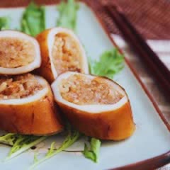 Cách làm mực nhồi cơm rang