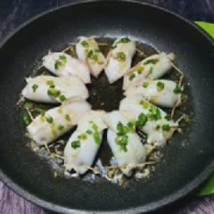 Cách Làm Mực Nhồi Thịt Sốt Mỡ Hành Ăn Cơm Cực Ngon