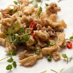 Cách làm mực tẩm bột chiên ớt