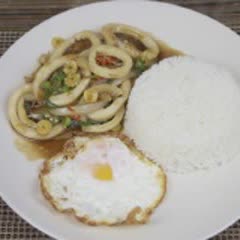 Cách làm mực xào bắp non đậu đũa