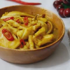 Cách làm mực xào cà ri