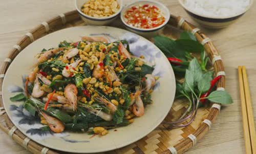 Cách Làm Nộm Tép Đồng Rau Muống | Đơn Giản Dễ Làm