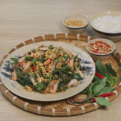 Cách Làm Nộm Tép Đồng Rau Muống | Đơn Giản Dễ Làm