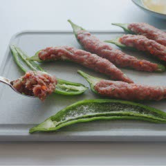 Cách làm ớt nhồi thịt chiên