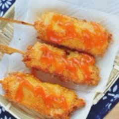 Cách làm Phô mai cuộn tôm chiên