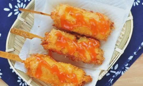 Cách làm Phô mai cuộn tôm chiên
