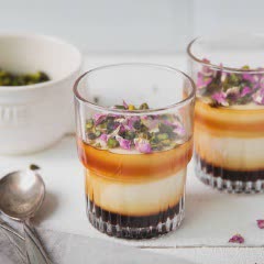 Cách làm Pudding Sữa Tươi Hạt Dẻ Cười sánh dẻo thơm ngon