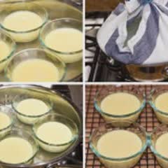 Cách làm Pudding Trứng với sữa tươi béo ngậy cho bé