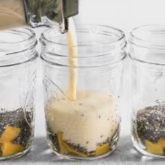 Cách làm pudding xoài hạt chia dừa