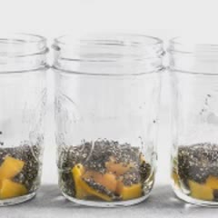 Cách làm pudding xoài hạt chia dừa