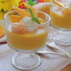 Cách làm pudding xoài ngọt mát