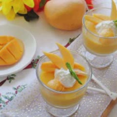 Cách làm pudding xoài ngọt mát